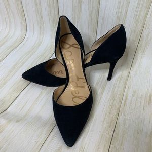 Sam Edelman Telsa Suede D’Orsay Heels Size 4